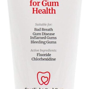 Spotlight Oral Care Toothpaste for Gum Health, Restores & Alleviates Inflammation, Vegan & Gluten-Free, Active Ingredients of Fluoride & Chlorhexidine, 100 ml