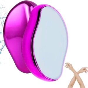 Crystal Hair Eraser, Improved Magic Crystal Hair Remover, Reusable Easy to Use Silky Smooth Nano Painless Exfoliation Hair Removal Device, Hair Removal Stone, Portable Crystal Epilator & Exfoliator