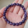 Healing Crystal Bracelet for Women 8mm Natural Stone Crystal Beaded Bracelets Adjustable Handmade Gemstone Bracelet Healing Jewelry Mother's Day Gifts for Women